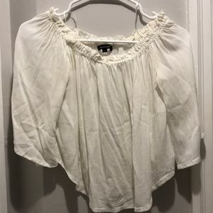 white off the shoulder top from Rainbow